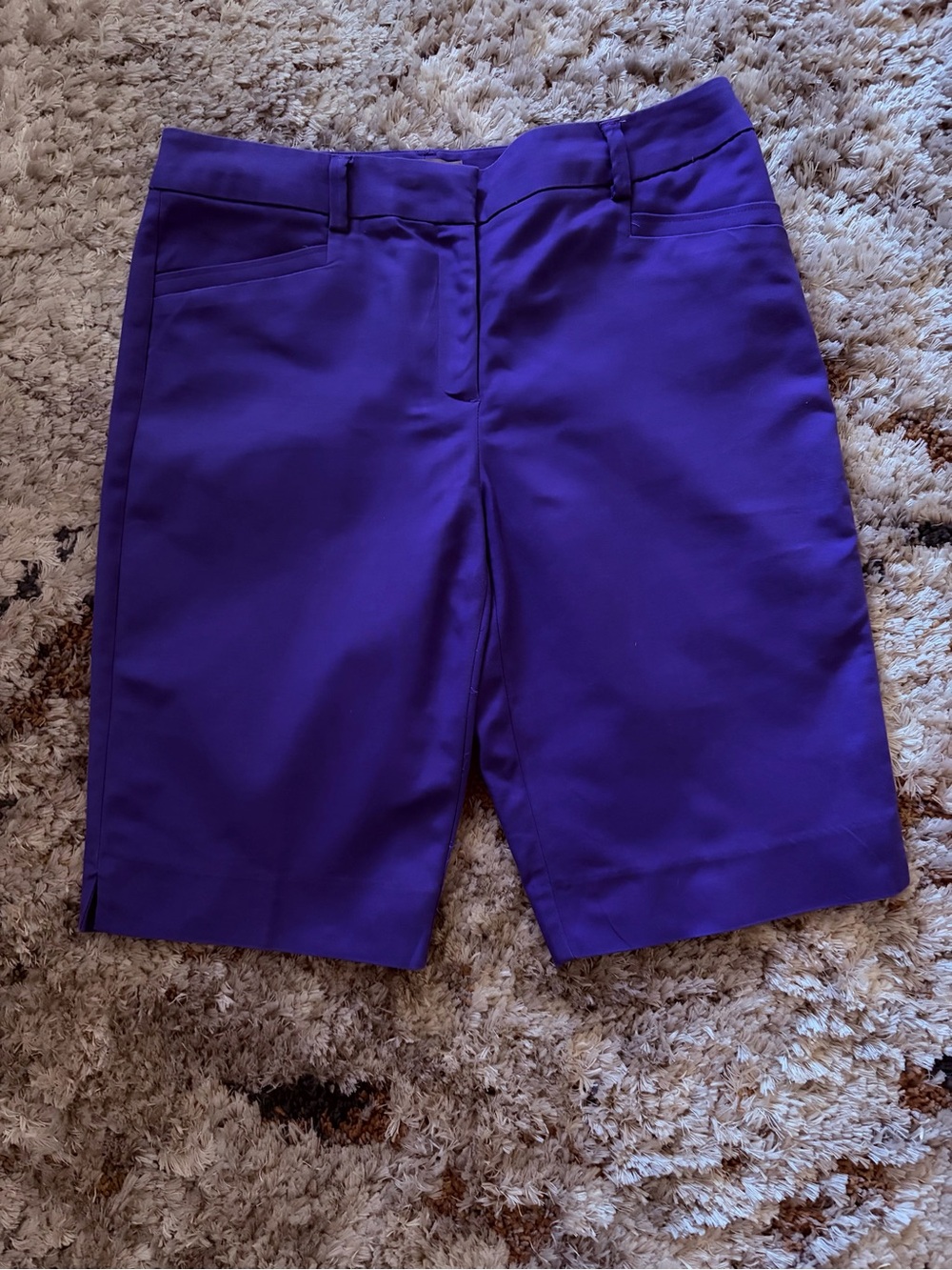 Chico's Vibrant Purple Bermuda Shorts, .5